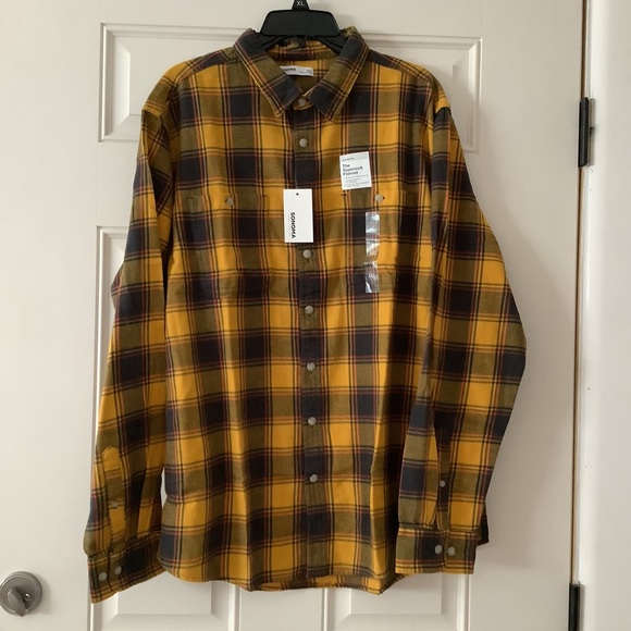 NWT Sonoma Super Soft Flannel Plaid Shirt XXL Retail $36 - Picture 2 of 2